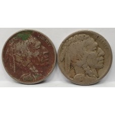 UNITED STATES OF AMERICA 1916 - 1917S . NICKELS / FIVE 5 CENT COINS